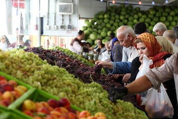 میوه ها و سبزیجات در صدر افزایش قیمت