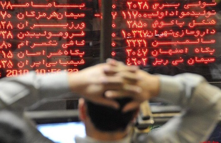 سقوط شدید بورس تهران/ آغاز هفته بورس با شدت عرضه در بزرگان + نقشه بازار 