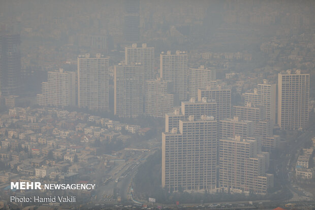 تشدید آلودگی هوا در تهران

