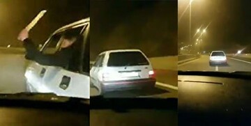 دستبند پلیس امنیت بر دستان زورگیران قمه‌ به ‌دست «آزادراه تهران ـ شمال»