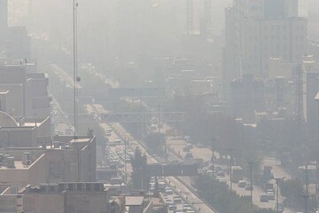 آلودگی هوا در تهران قوت گرفت