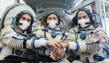 ٣ فضانورد ٣ ساعته به ایستگاه فضایی رسیدند + ویدیو