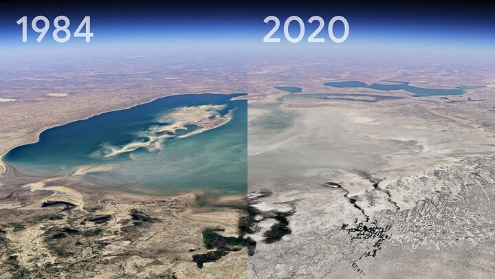 گوگل ارث تغییرات ۳۷ ساله زمین را نشان می‌دهد
