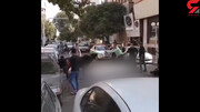 فیلم ا لحظه شلیک پلیس تهران به یک گاو رم کرده ! + علت