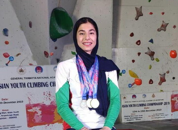 افتخار آفرینی دختر سنگ‌نورد ایران در مسابقات جهانی + ویدیوی مسابقه