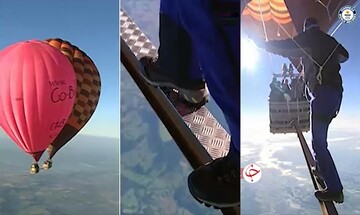 بازنشر | راه رفتن بین دو بالن در ارتفاع ۶۵۰۰ متری! + فیلم