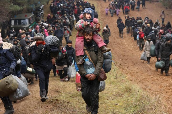 پناهجویان در مرز بلاروس