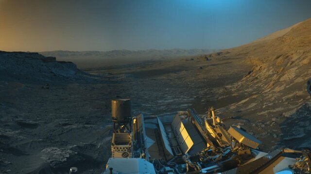 چشم‌انداز خیره کننده مریخ از نگاه مریخ‌نورد "کنجکاوی"