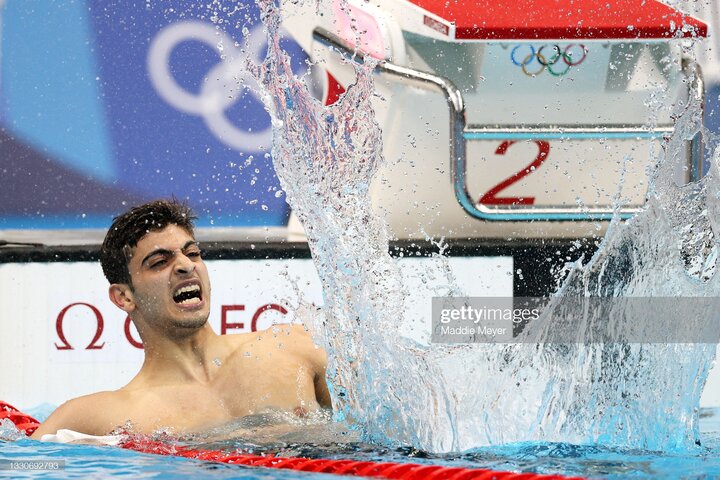 شناگر ایرانی نفر سوم قهرمانی بریتانیا شد/ مدال برنز متین بالسینی بلافاصله بعد از مهاجرت