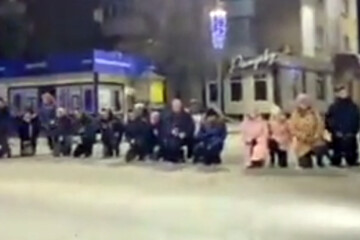 اختصاصی/ ببینید: مردم اوکراین زانو زدند + ویدیو