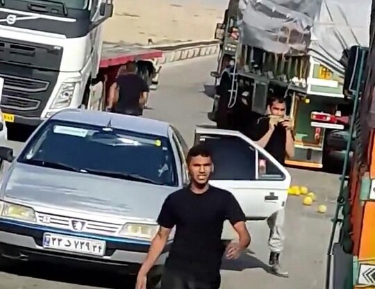 راهزنی کامیون‌های هندوانه در مرز شلمچه / راهزنان دستگیر شدند + فیلم