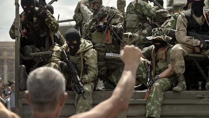 ژست مزدوران چچنی در جنگ روسیه علیه اوکراین + ویدیو