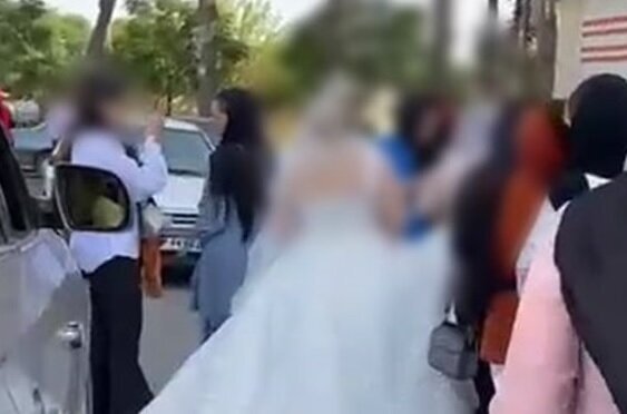 «فشن شو عروس» در خیابان‌های بهارستان! + فیلم
