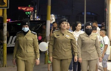 گشت پلیس زن در خیابان‌های بغداد مستقر شد + تصاویر