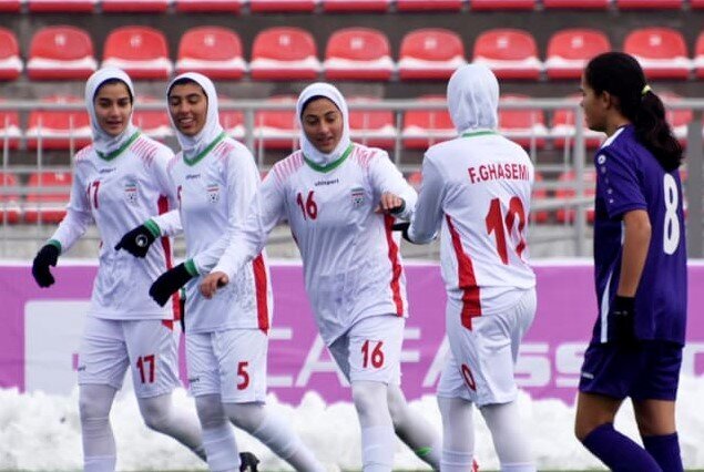 اولین برد تیم فوتبال زنان ایران در تورنمنت کافا