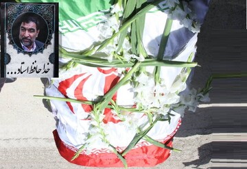 گزارش تصویری | مراسم تشییع و خاکسپاری «عادل آذر» در دهلران
