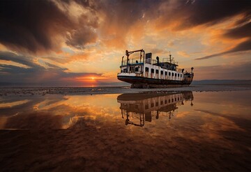 نفس‌های آخر دریاچه ارومیه + تصاویر