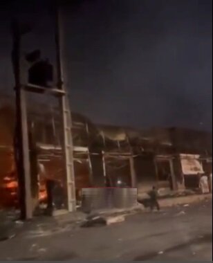 تصاویر هولناک از تخریب شهر زاهدان توسط تروریست‌ها + فیلم