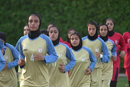 تساوی دختران فوتبالیست ایران مقابل ازبکستان