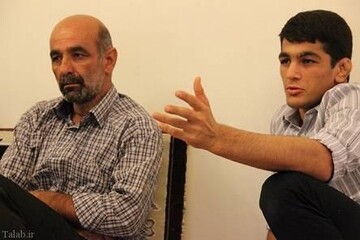 جلسه حسن یزدانی و پدرش با علیرضا دبیر در فدراسیون کشتی