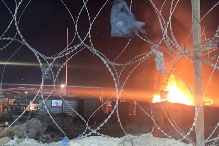 حمله پهپادی اسرائیل به کامیون‌های ایرانی حامل سوخت + فیلم