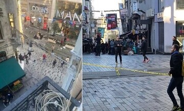 انفجار در میدان تقسیم استانبول/ ۶ کشته و ۵۳ زخمی + فیلم و عکس