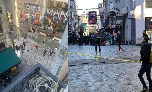 انفجار در میدان تقسیم استانبول/ ۶ کشته و ۵۳ زخمی + فیلم و عکس