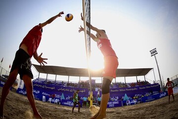 دو برد و یک باخت والیبال ساحلی ایران در قهرمانی آسیا