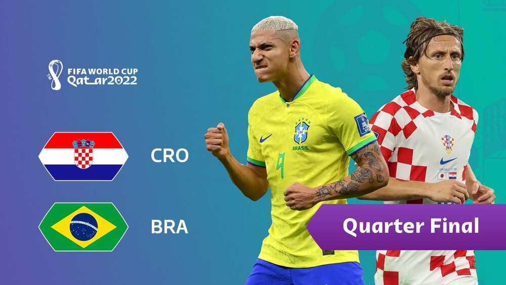 هم اکنون | تقابل تماشایی برزیل - کرواسی در یک چهارم نهایی جام جهانی ۲۰۲۲ قطر/ جمعه ۱۸ آذر ساعت ۱۸:۳۰ + لینک پخش زنده