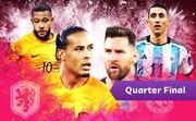رویارویی دیدنی هلند - آرژانتین در یک چهارم نهایی جام جهانی ۲۰۲۲ قطر/ جمعه ۱۸ آذر ساعت ۲۲:۳۰ + لینک پخش زنده