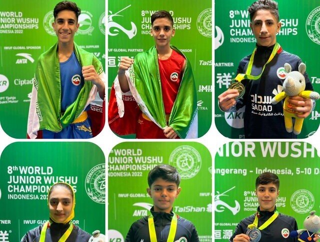۳ طلا و ۳ برنز دیگر جوانان ایران در ووشوی قهرمانی جهان