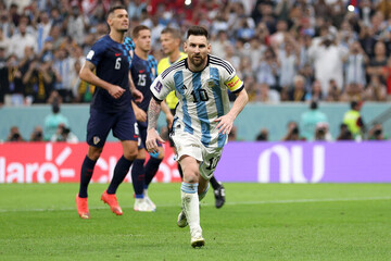 لیونل مسی بهترین بازیکن آرژانتین - کرواسی شد