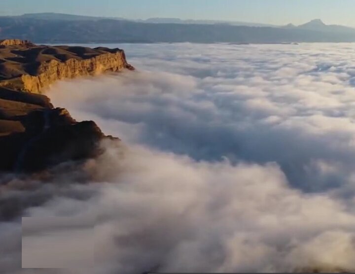 تصاویر حیرت‌انگیز از اقیانوس ابر در دزفول + فیلم