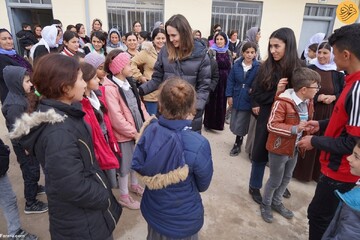 حضور آنجلینا جولی در سنجار ۸ سال پس از نسل‌کشی داعش + تصاویر