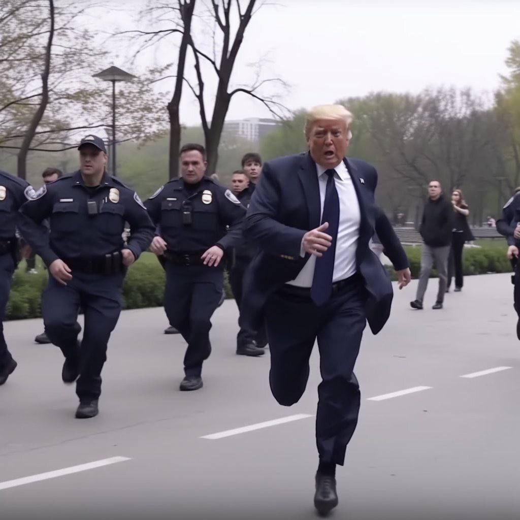 تصاویر ساخته شده با هوش مصنوعی از بازداشت ترامپ