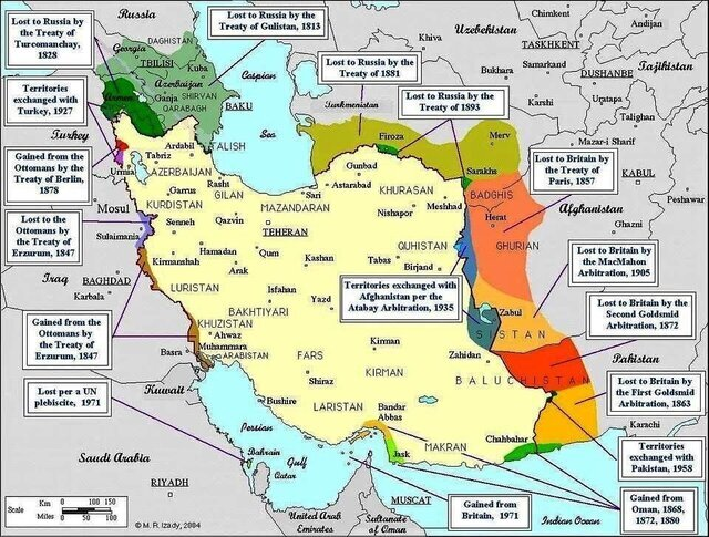 بلایی که استثمار بر سر «ایران» آورد + نقشه 