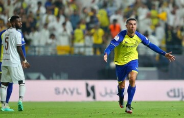 ببینید:سجده رونالدو پس از گل تماشایی به الشباب/کامبک النصر با درخشش رونالدو
