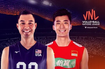 لیگ ملت‌های والیبال؛ پخش زنده مسابقه والیبال آمریکا - چین امروز ساعت ۱۸:۰۰ + لینک