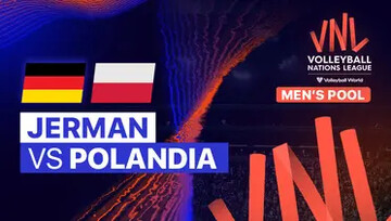 لیگ ملت های والیبال؛ پخش زنده مسابقه والیبال آلمان - لهستان امروز ساعت ۲۱:۳۰ + لینک