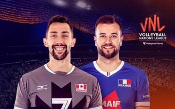 لیگ ملت های والیبال؛ پخش زنده مسابقه والیبال کانادا - فرانسه امروز ساعت ۲۲:۳۰ + لینک