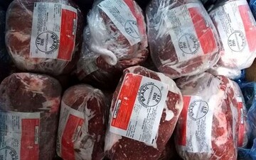 ۱۱۵ تن گوشت منجمد پس از ۱۷ ماه وارد بازار شد