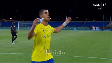 قدرت نمایی رونالدو با النصر در جام باشگاه های عرب + فیلم