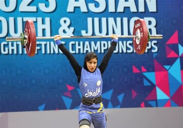دختر وزنه‌بردار ایرانی رکورد شکست + فیلم