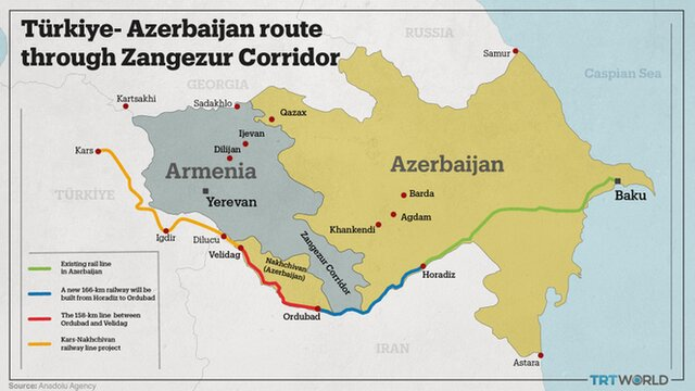 عبور زنگزور از ایران؛ تله ترکیه برای تهران یا تحریک ارمنستان؟ + نقشه و تصاویر
