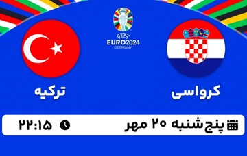 نتیجه بازی کرواسی - ترکیه در انتخابی جام ملت‌های اروپا + فیلم خلاصه بازی