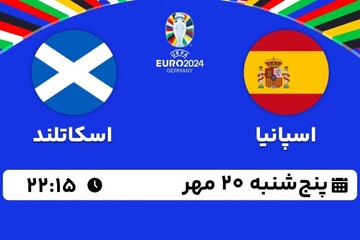 نتیجه بازی اسپانیا - اسکاتلند در انتخابی جام ملت‌های اروپا + فیلم خلاصه بازی