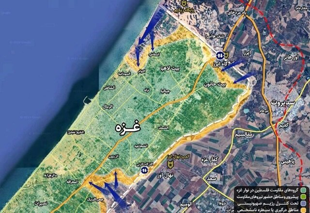 ارتش اسرائیل تا کجای غزه پیش روی کرده؟ + نقشه کامل