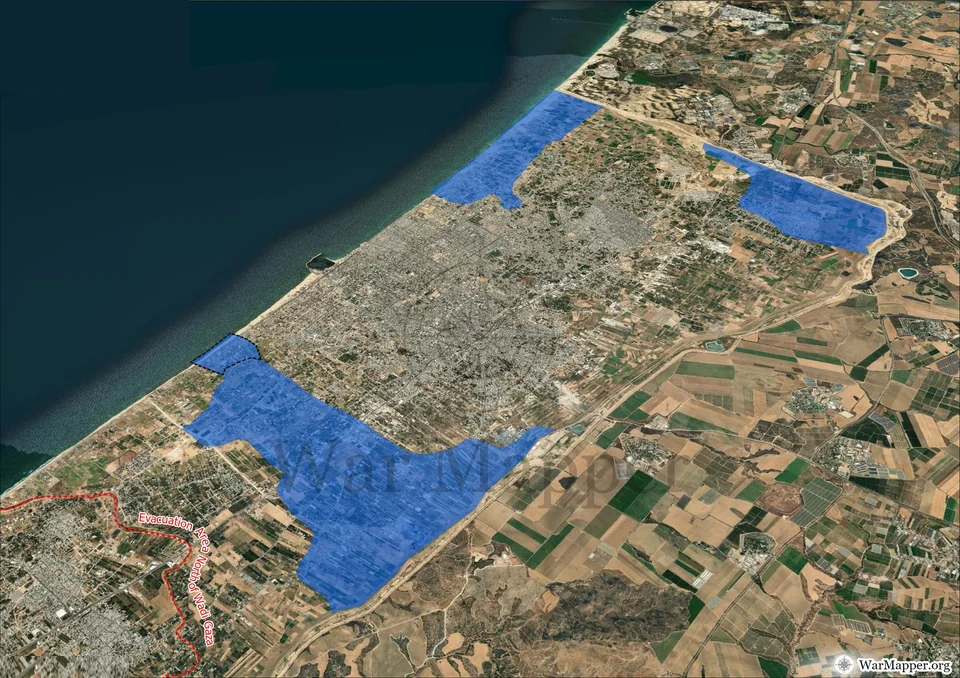 آخرین وضعیت تجاوز ارتش رژیم صهیونیستی در غزه + نقشه کامل