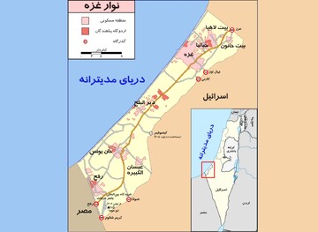 آخرین وضعیت ارتش رژیم صهیونیستی در غزه + نقشه کامل