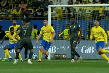 شکستی تلخ برای رونالدو و النصر برابر الرائد در لیگ عربستان + فیلم خلاصه بازی
